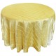 Round Tablecloth Pinktuck Yellow 