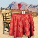 Round Tablecloth Kaleidoscope Red