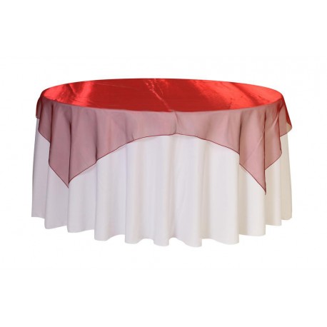 Organza Square Tablecloth  Red