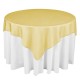 Organza Square Tablecloth  Yellow 
