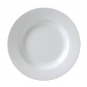White Rim China Soup Plate 9”