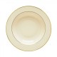 Soup Plate 8 ½” Ivory China with Gold Band 