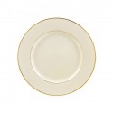Ivory Salad/Dessert Plate 7 ½” with Gold Band