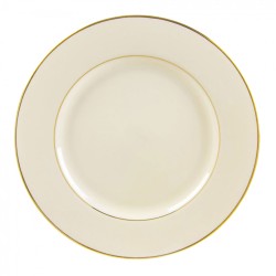 Ivory China with Gold Band Chop Plate 12”