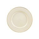 Ivory Bread and Butter Plate 6 ½” with Gold Band