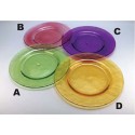 Colored Glass Plates 11"
