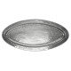 24" x 11" Oval Silver Tray (Fish) 